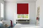 Nicole Deep Red - Waterproof Blackout Roller Blind