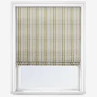 Emily Bond Cornish Stripe Gold Natural Roman Blind