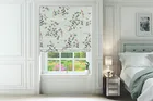 Sara Miller Birds & Trellis Duck Egg - Designer Floral Roman Blind