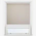 Double Roller Carnival Blackout Taupe & White Double Roller Blind