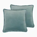 Hoxton Fringe Velvet Deb Cushion