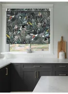 Neotropical Slate Jungle Grip Fit Roller Blind