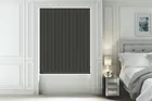 Alpha Blackout Charcoal - Fire Retardant & Moisture Resistant Blackout Vertical Blind