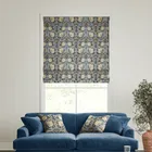 William Morris At Home Pimpernel Indigo - Designer Roman Blind