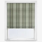 Moon Wentworth Stripe Aqua Roman Blind
