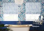 Waterfall Azure - Twist&fit Roman Blind