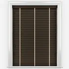 Hikari Bamboo Smoked Walnut With Clay Tapes Wooden Venetian Blind