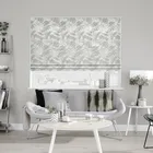 Fossil Chrome Roman Blinds