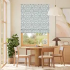 Bordeaux Jacquard Slate Blue Roman Blind
