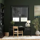 Stick On Dark Storm Wooden Blind - 25mm Slat