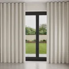 Emily Bond George Stripe Linen Wave Curtain Blinds Uk