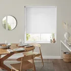 Insta Fit No Drill Begonia Blackout White Roller Blinds - Fit In 30 Se